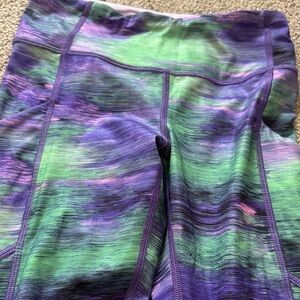 lululemon athletica Purple and Green Leggings size 2